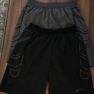 2 pairs of Nike athletic shorts